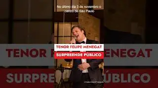 Tenor Felipe Menegat surpreende p&uacute;blico do Rooftop Pricelless