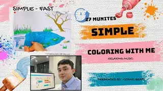 Relaxing Coloring Session 🎨 27 Minutes of Stress-Free Art with Me ✨