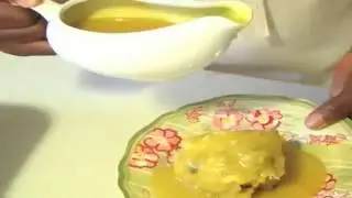 Decadent Bread Pudding with Lemon Sauce