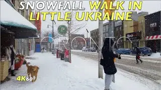 Toronto WINTER'S NOT OVER Walk -Through Bloor West Village In The Heart Of The City's Little Ukraine
