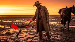A cowboy finds three native women lying naked in the mud of a dried river - until one arm rises wild