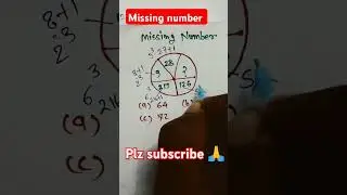 missing number reasoning #shorts #ytshorts #reasoning #missing