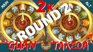 DOUBLE MAX SPIN! GUAN YU AND TAKEDA WHEEL OF FORTUNES! DO I GET AS LUCKY AS LAST TIME?