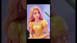 Rumi as goldenoretty cute barbie💛🩷 #ytshorts #digitalart #shorts #kpopdemonhunters