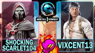 MK1 Shocking Scarlet104 (ERMAC) VS Vixcent13 (LIU KANG)🥊Mortal Kombat 1🥊4K 60ᶠᵖˢ