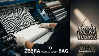 Zebra-Pattern Leather (Printed) to Designer Fashion Items &mdash; Full Factory Process (No Narration)