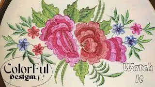 Colorful Shade Light Dark Combined Machine Embroidery Design. Radiant Ideas.