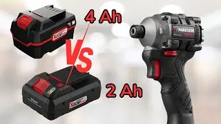 Parkside Performance PDSSAP D3 Impact Driver Test: 4Ah vs 2Ah Battery ⚡