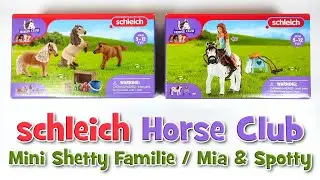 schleich Horse Club Mini Shetty Familie / Mia & Spotty  | UNBOXING