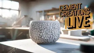 Creative Cement Creations LIVE: Handmade Wonders in Real-Time!