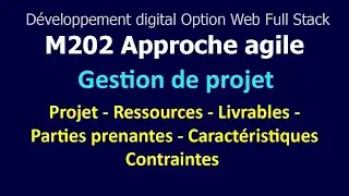 Approche agile V1 : Les concepts de gestion de projet