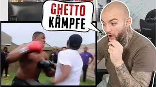 BOXEN im GHETTO!! KRASSER Knockout! Knarre runter, F&auml;u&szlig;te hoch! RINGLIFE reaction