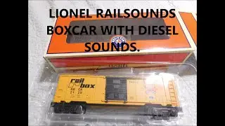 LIONEL *DIESEL RAILSOUNDS* Boxcar.