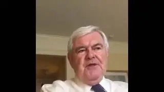 Newt Gingrich Takes over  Facebook Live Discusses Hillary and The Donald