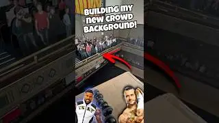 Building my NEW Crowd Background! #jeyusos #wwe #extreme #tiktokviral #romanreigns #actionfigures