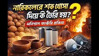 নারিকেলের শক্ত খোসা দিয়ে কী তৈরি হয়? 🥥 অবিশ্বাস্য ফ্যাক্টরি প্রক্রিয়া | Coconut Shell Products.