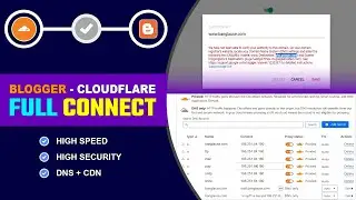 ✅Как подключить сайт Blogger к Cloudflare | Добавить домен с помощью Cloud Flare | Бесплатный SSL...