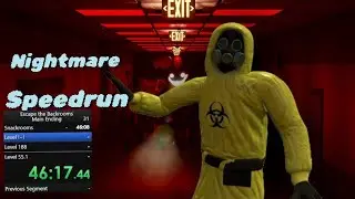 Nightmare speedrun | Escape the backrooms (ENG, RU) (ɔ◔‿◔)ɔ ♥