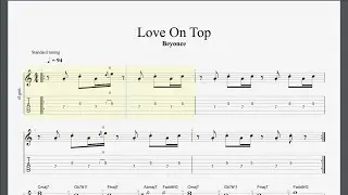 Love On Top Rockschool Grade 5 Guitar
