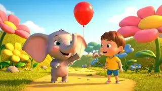 Baby Elephant Found a Magic Balloon | Nursery Rhymes for Kids & Baby Songs