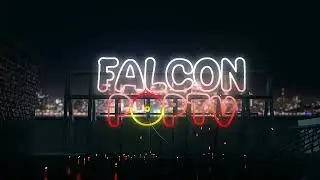 neon 3d logo amination