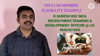 CM CLUB MEMBER ELIGIBILITY EXAMPLE by R.SURESH D.O 9655421058