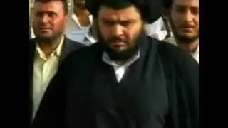 زيارة السيد القائد مقتدى الصدر مرقد الامام علي عليه السلام ومرقد الولي الطاهر السيد محمد الصدر