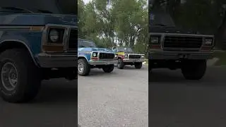 2 5.0L Coyote Swapped Ford Broncos #ford #bronco #fordbronco #offroad #montana #yellowstone