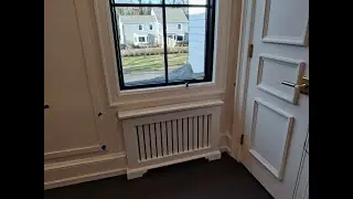 Before and after custom build radiator covers December 2020