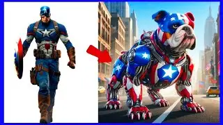 AVENGERS But BULLDOG ROBOT VENGERS 🔥All Characters 🔥(Marvel & DC) 2025 💥