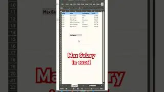 How to find MAX in excel | MAX | how to use max function in #excel #shorts #trendingshorts