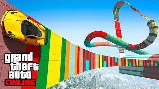 epic wallride gta 5 custom stunt race (link included)