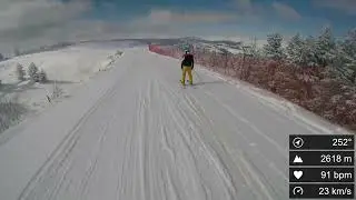 Sarıkamış Kayak Merkezi Bayraktepe - Karanlıkdere Uzun İniş (Red Run Slope No 7)