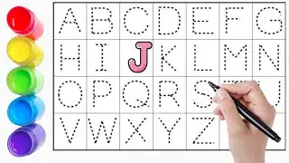 Abcd, Abc, abcd, Alphabet, ABC Kids rhymes, collection for writing along dotted lines for toddler