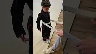 How To Tie Your BJJ Belt So It Won't Come Off 🥋 #whitebelt #bjj