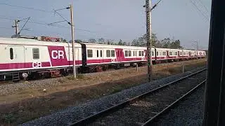 Brand new Medha EMU for CR in transit at Arambakkam