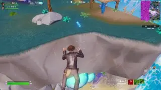 Collect floating rings near Reality Falls Fortnite