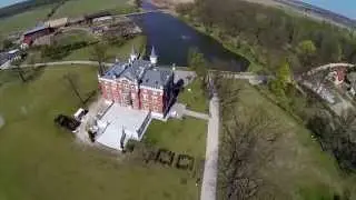 Pałac w Szałszy  z lotu ptaka
