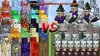 How Many Complete Raids can a Team of All Minecraft Golems Defeat in a Row?