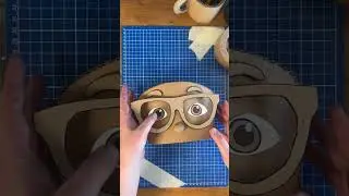 Cardboard Blippi in Real Life 👀 Learn the Body Parts with Crafts! #shorts