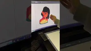 Vector girl illustration #graphicdesign #digitalart #sketching #sketch #adobeillustrator