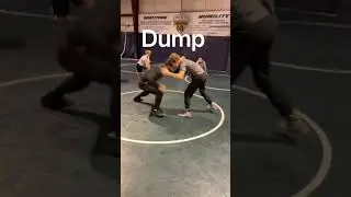Wrestling dump finish for single leg takedown