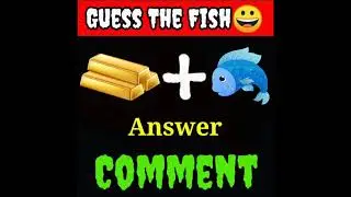 Guess The Fish By Clue | Comedy Riddle Funny Riddle #shorts #guess #game