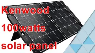 KENWOOD Portable Solar Panel BH-SK100, 600W output. review and install