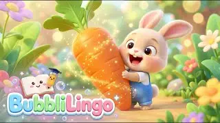 The Five Bouncing Bunnies Song 🐰| Counting Songs for Kids! | BubbliLingo Nursery Rhymes & Kids Songs