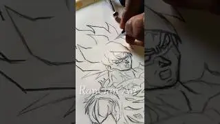 Рисуем Гоку SSJ как профи: потрясающий процесс от RanGan Art!