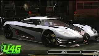 Koenigsegg One:1 Need For Speed Underground 2 Mod Spotlight U4G