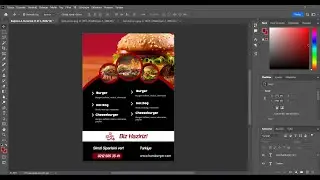 Photoshop ile basit broşür yapımı (Sesli anlatım)