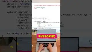 In 10Sec- Java Interview program - Repeated characters in string Using #Java8#java #java21  #program