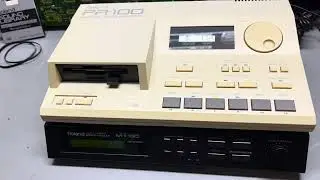 Roland MT-32 with PR-100 Quickdisk playback of Monkey Island classic PC game MIDI music. 